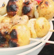 Bangers and mash barbecue style