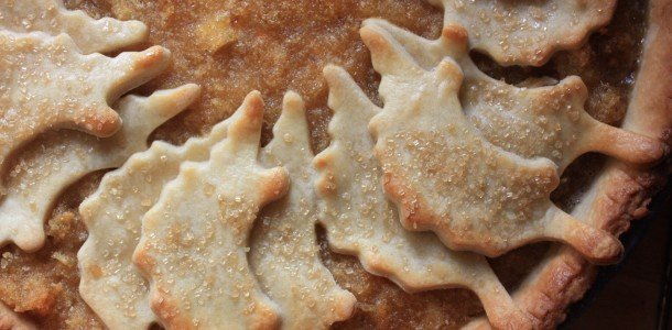 Walnut bourbon and treacle tart