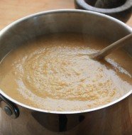 Roasted celeriac carrot and parsnip soup