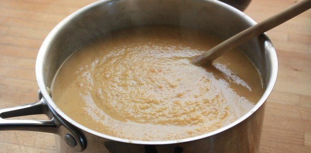 Roasted celeriac carrot and parsnip soup