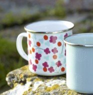 Allium Bloom & Cherry Blossom Enamel Mugs_small